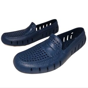 Floafers Women's Size 8 Blue Waterproof Loafers Antimicrobial Foam Slip On Shoes
